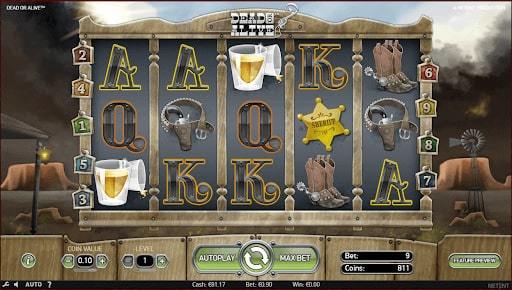 Dead or Alive Slot Symbols